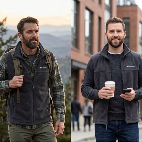 Columbia Other - Columbia Black Full-Zip Fleece Vest